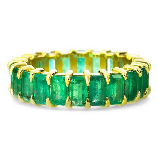 gold emerald rings